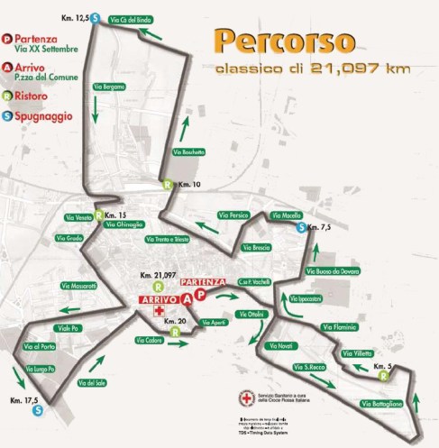 Percorso 11° Maratonina di Cremona