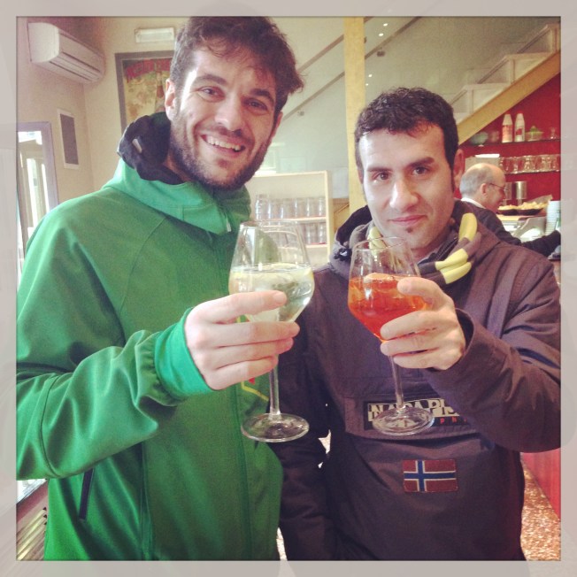 Il minimo è stato festeggiare con uno spritz