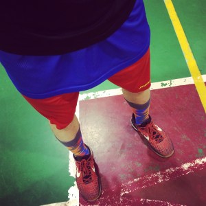 Colori in serie imbarazzanti. E si notano poco le calze, Jordan brand...